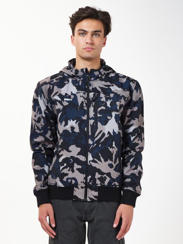 HOODED BONDED MID LENGTH JACKET